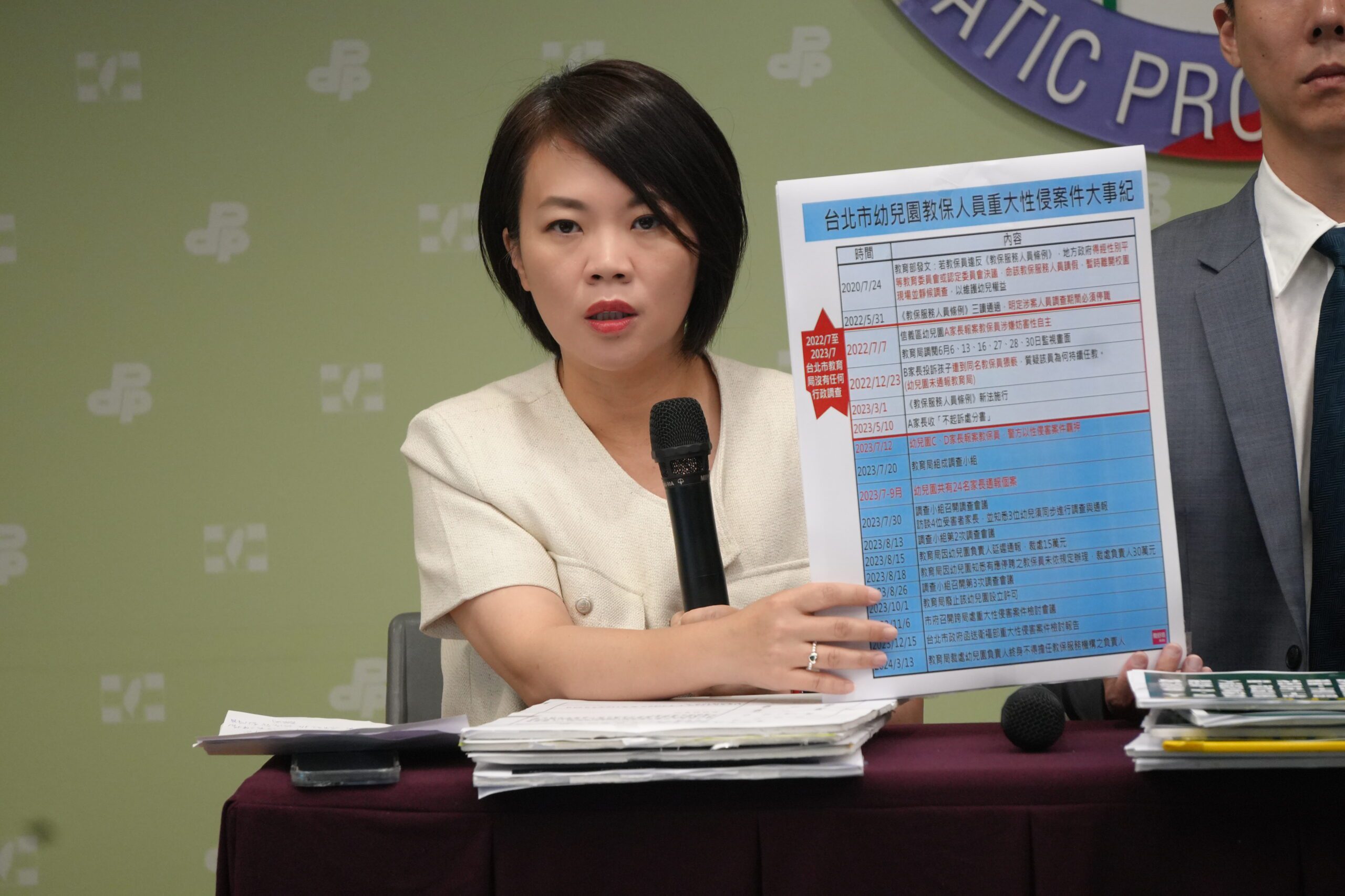 台北幼兒園性侵案 黃珊珊推卸已經離職 簡舒培駁:事發在你任內 台北幼兒園性侵案 黃珊珊推卸已經離職 簡舒培駁:事發在你任內