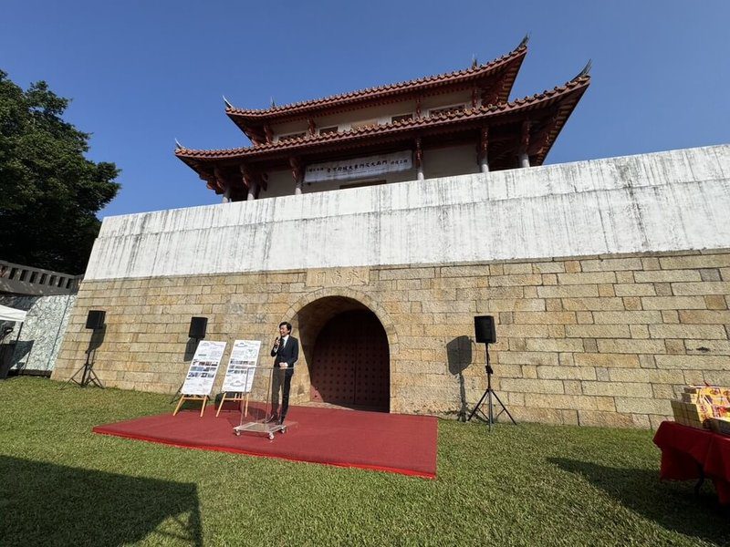 建於清領時期的國定古蹟台灣府城大南門（如圖）、大東門，距上次整修已半世紀，如今出現滲漏、開裂及鏽蝕，修復工程22日動土開工。（台南市政府提供）中央社記者張榮祥台南傳真 114年11月22日