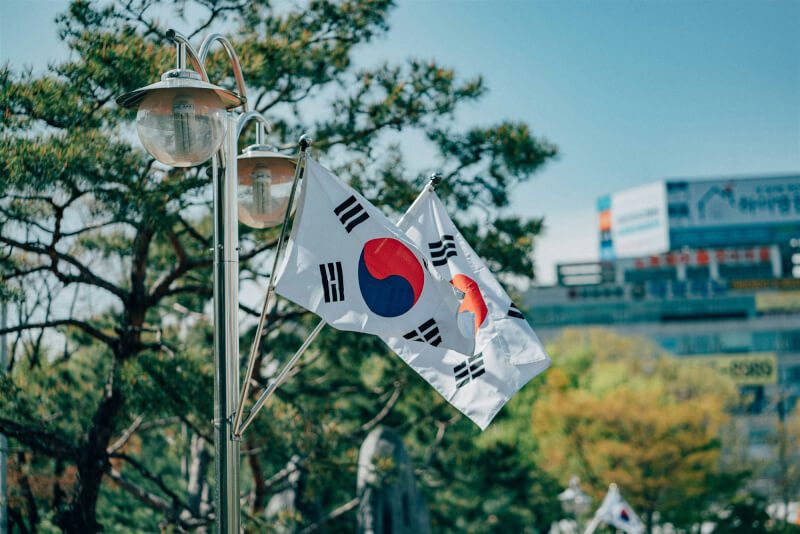 韓國國旗。（圖取自Unsplash圖庫）