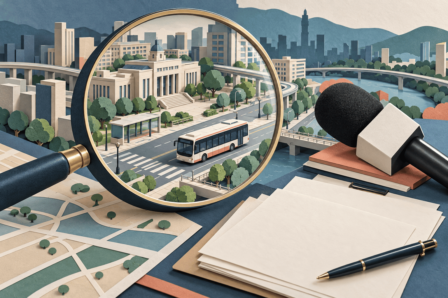 行政經驗與市政能力受公共檢驗示意(AI生成)