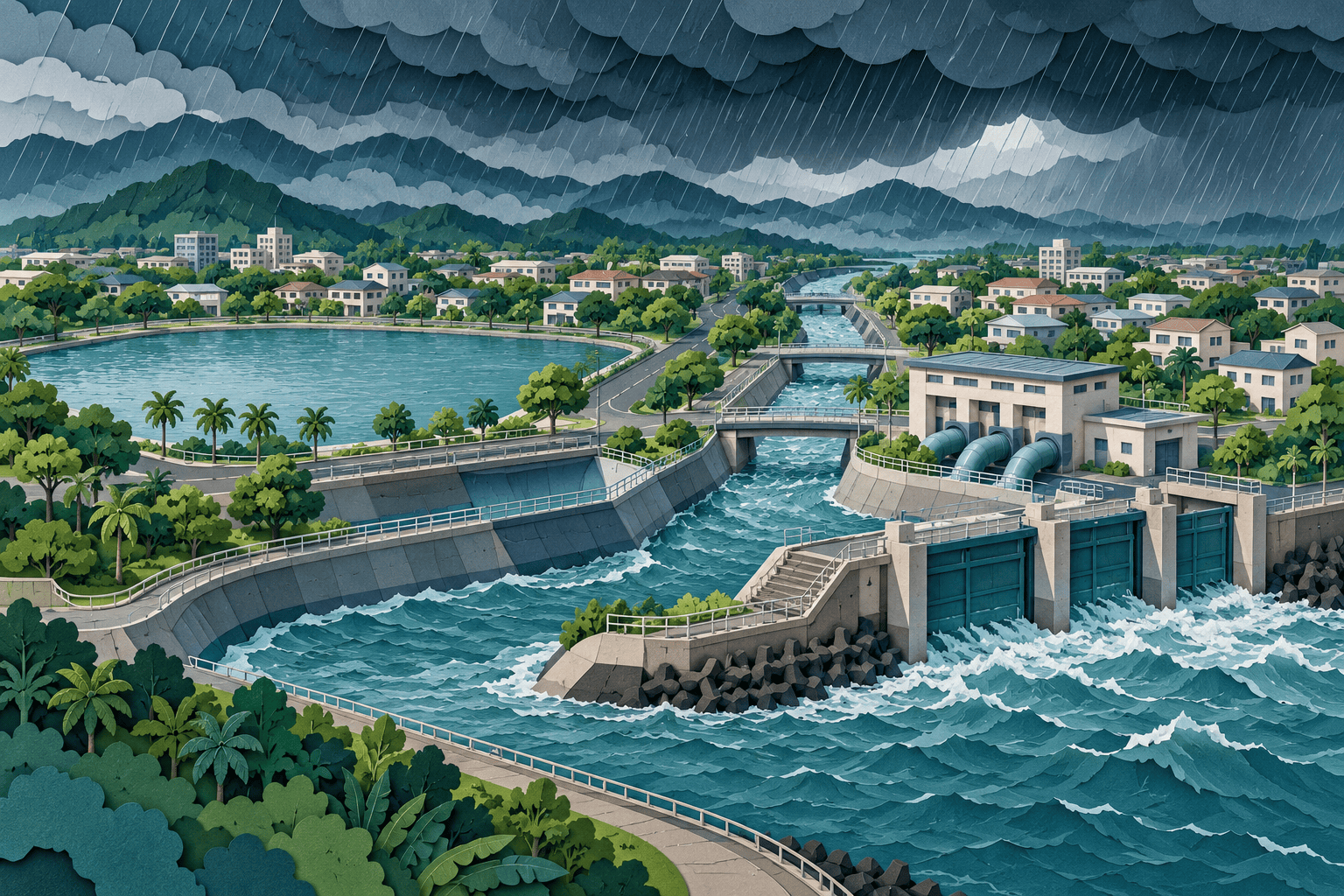南台灣連日豪雨釀災!賴清德赴高雄、台南勘災:中央地方合作治水 南台灣連日豪雨釀災!賴清德赴高雄、台南勘災:中央地方合作治水