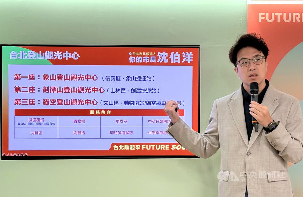 串起城市歷史與山林 沈伯洋推四大文化徑、三大登山中心:打造亞洲第一觀光登山城 串起城市歷史與山林 沈伯洋推四大文化徑、三大登山中心:打造亞洲第一觀光登山城
