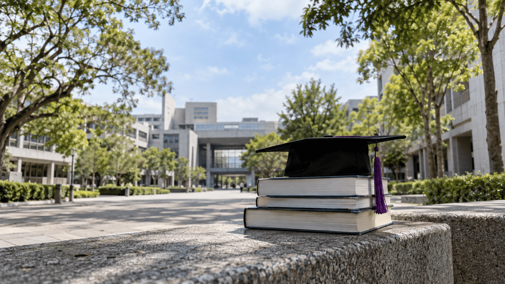 大學治理與學術誠信的AI寫實示意圖