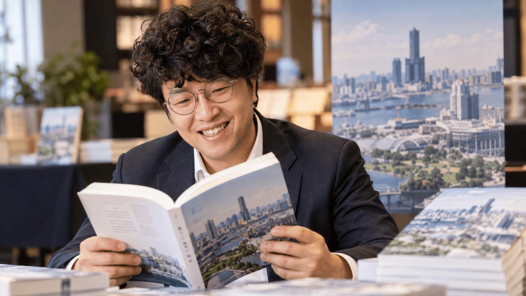 城市治理經驗與閱讀的AI寫實示意圖