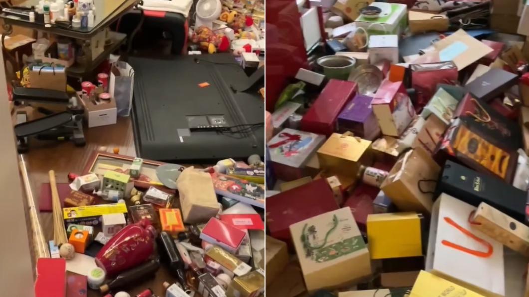 地震過後「禮盒山」杯盤狼藉引起爭議 傅崐萁：造口業會禍延子孫