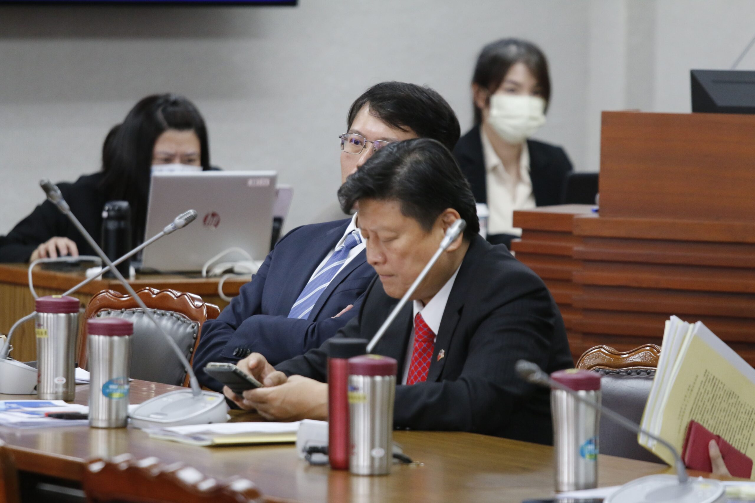 國會改革法案 國民黨、民進黨黨鞭多次交手