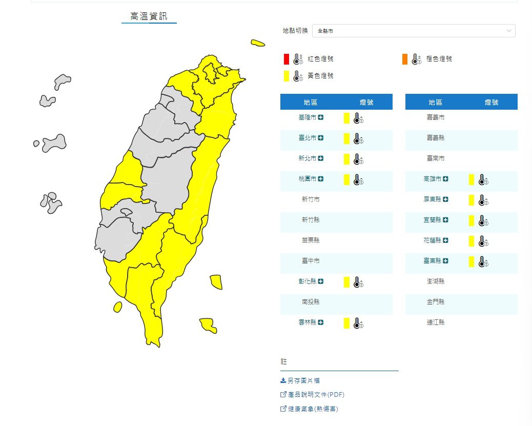 高溫悶熱上看35度 山區局部午後雷雨