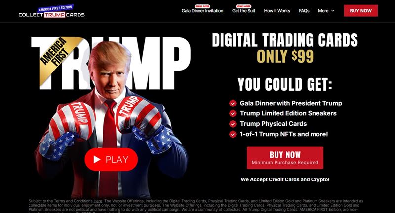 川普推出新款NFT小卡 化身超級英雄及重機騎士