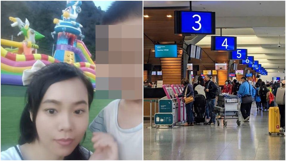 中國女一家3口桃機跳機求庇護  依法遭安排出境 中國女一家3口桃機跳機求庇護  依法遭安排出境