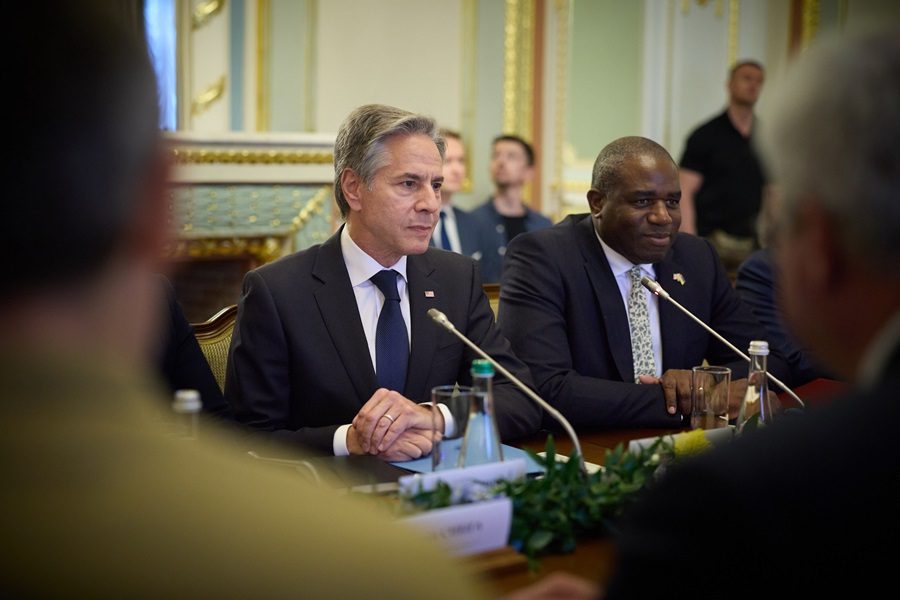 布林肯與拉米一同訪烏 宣布再提供482億援助 布林肯與拉米一同訪烏 宣布再提供482億援助