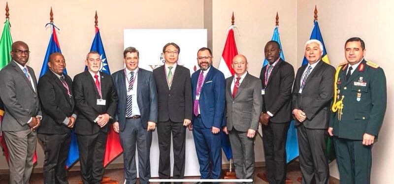 蔡明彥出席拉美情報會議 拜會巴拉圭總統 蔡明彥出席拉美情報會議 拜會巴拉圭總統