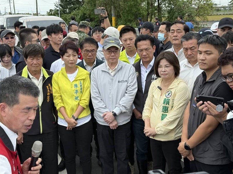 卓榮泰台南勘災 宣布成立雲嘉南水災前進指揮所 卓榮泰台南勘災 宣布成立雲嘉南水災前進指揮所