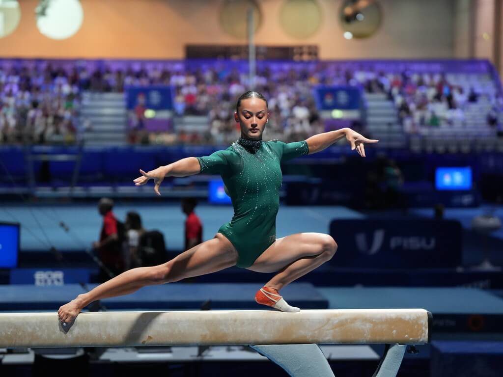 陳瑞安創紀錄還不夠 再摘世大運體操平衡木銀牌 陳瑞安創紀錄還不夠 再摘世大運體操平衡木銀牌