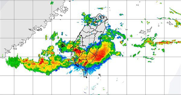 低壓帶及西南風影響 中南部防豪雨 低壓帶及西南風影響 中南部防豪雨