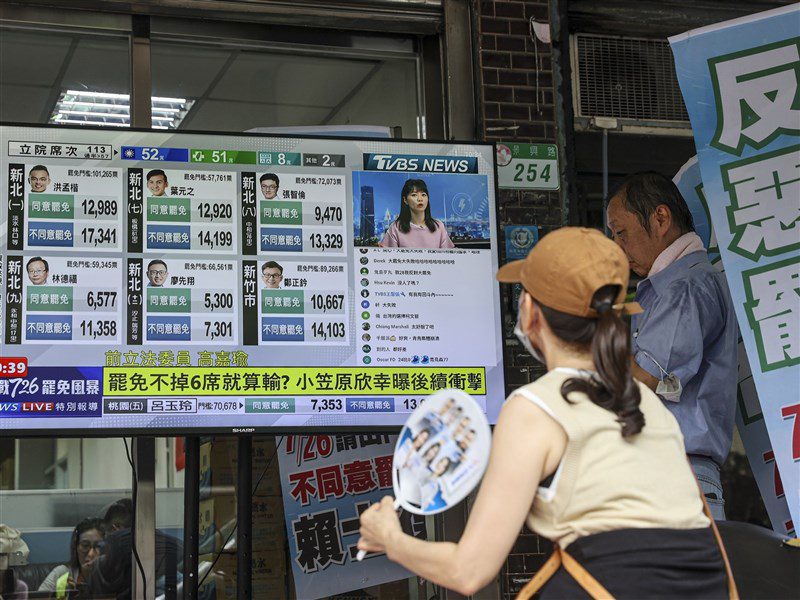 美學者:大罷免未過不影響台美互動 須持續深化互信 美學者:大罷免未過不影響台美互動 須持續深化互信