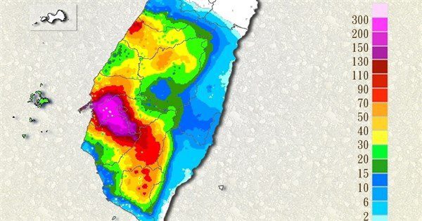 嘉南屏防山區暴雨 嘉義六腳累積逾343毫米 嘉南屏防山區暴雨 嘉義六腳累積逾343毫米