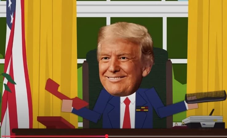 「南方四賤客」嘲諷川普　白宮斥為四流節目