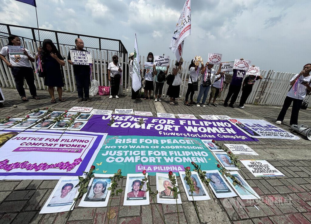 馬尼拉雕像消失地點前 菲維權團體續為慰安婦討公道 馬尼拉雕像消失地點前 菲維權團體續為慰安婦討公道
