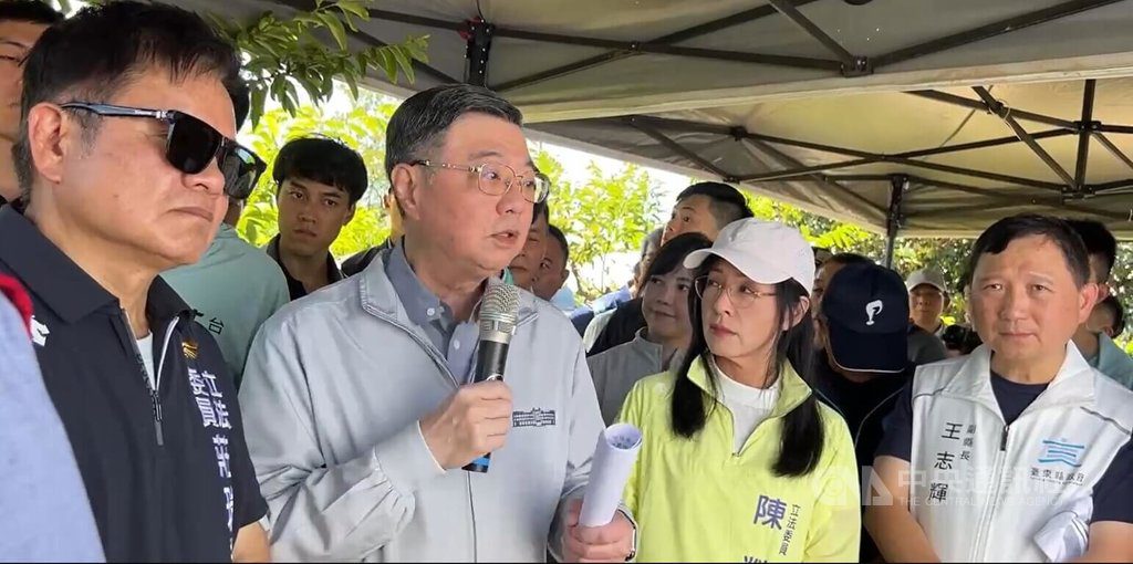 視察台東災損 卓榮泰:啟動全國電纜地下化評估 視察台東災損 卓榮泰:啟動全國電纜地下化評估