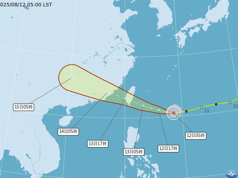 颱風楊柳逼近 吳德榮:東半部及南部防致災降雨 颱風楊柳逼近 吳德榮:東半部及南部防致災降雨