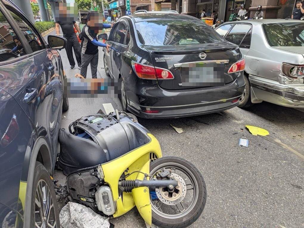 無照男子釀北市連環車禍 6車受損2人受傷 無照男子釀北市連環車禍 6車受損2人受傷