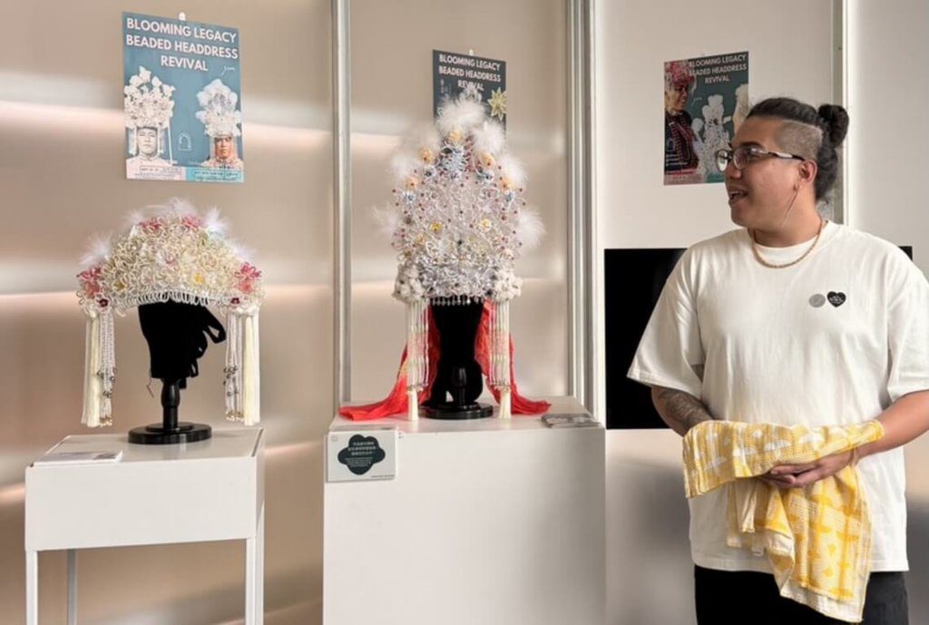 失落近百年馬蘭珠花頭飾 阿美族青年復刻曼谷展出 失落近百年馬蘭珠花頭飾 阿美族青年復刻曼谷展出
