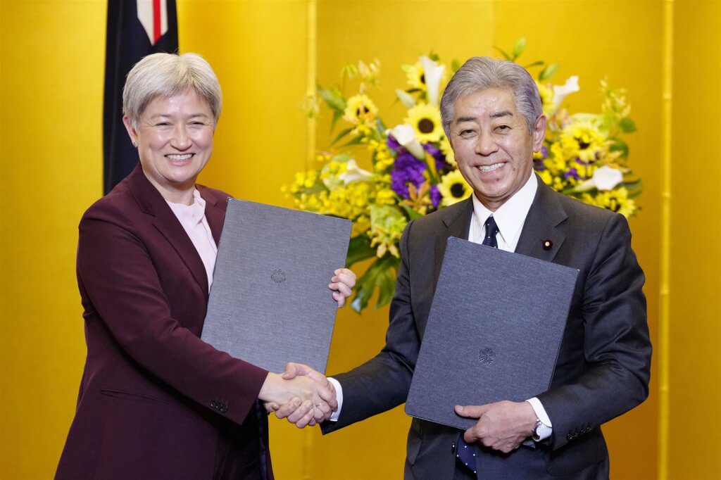 日澳重申台海和平穩定重要性 反對中國挑釁行徑 日澳重申台海和平穩定重要性 反對中國挑釁行徑