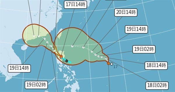 雙颱估皆於18日生成 不排除最快21日晚間發海警 雙颱估皆於18日生成 不排除最快21日晚間發海警