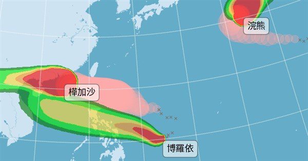 博羅依生成3颱共舞  吳德榮:花東山區防大量降雨 博羅依生成3颱共舞  吳德榮:花東山區防大量降雨