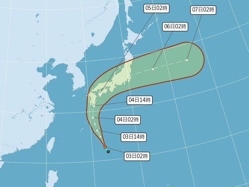 吳德榮:颱風琵琶估4日生成 橫掃日本對台無威脅 吳德榮:颱風琵琶估4日生成 橫掃日本對台無威脅
