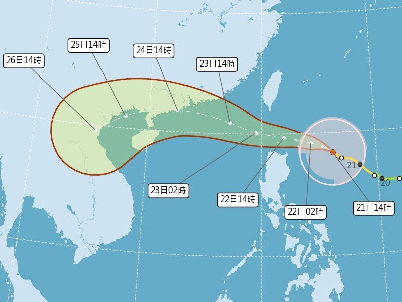 颱風樺加沙逼近 氣象署擬下午5時30分發布陸警 颱風樺加沙逼近 氣象署擬下午5時30分發布陸警