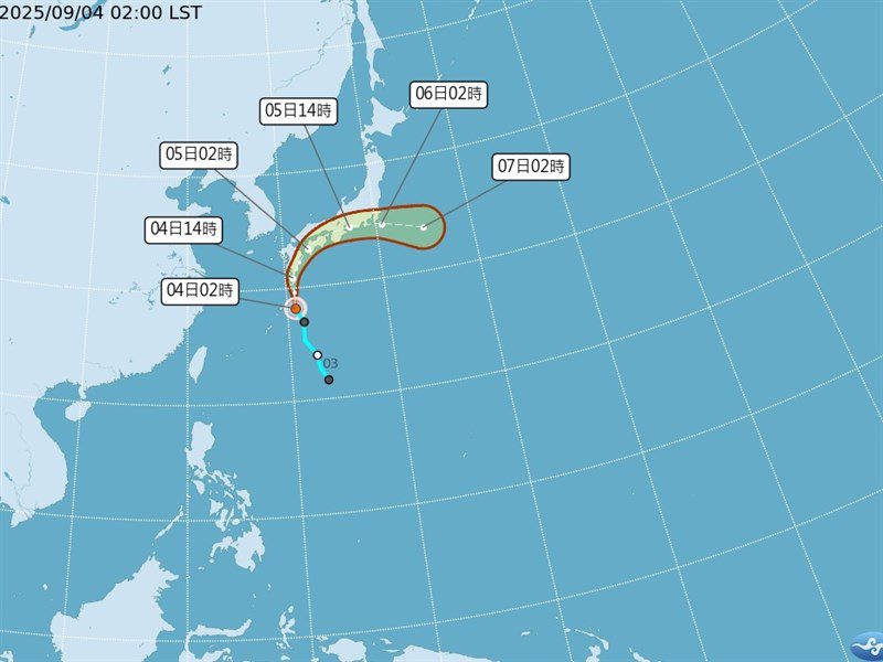 颱風琵琶生成掃向日九州四國  吳德榮:不影響台灣 颱風琵琶生成掃向日九州四國  吳德榮:不影響台灣