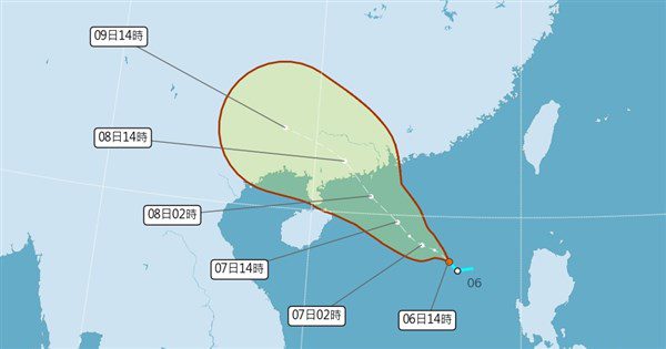 輕颱塔巴將生成 7日留意午後雷陣雨 輕颱塔巴將生成 7日留意午後雷陣雨