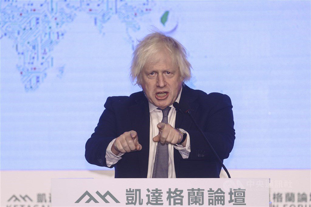 前英相強生:台灣人將力抗中國侵略 不至於孤軍奮戰 前英相強生:台灣人將力抗中國侵略 不至於孤軍奮戰