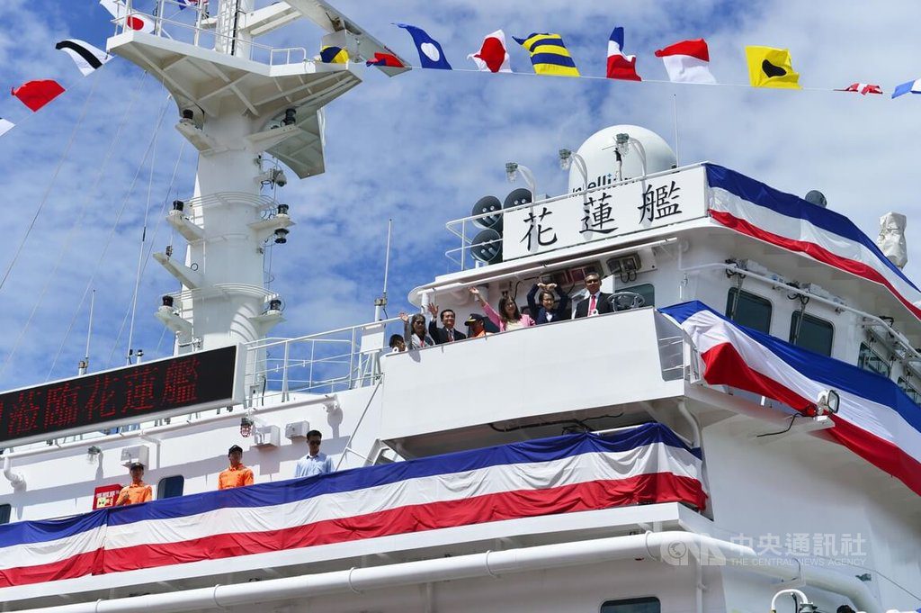海巡「花蓮艦」交船 台船:展現國產自主建造 海巡「花蓮艦」交船 台船:展現國產自主建造