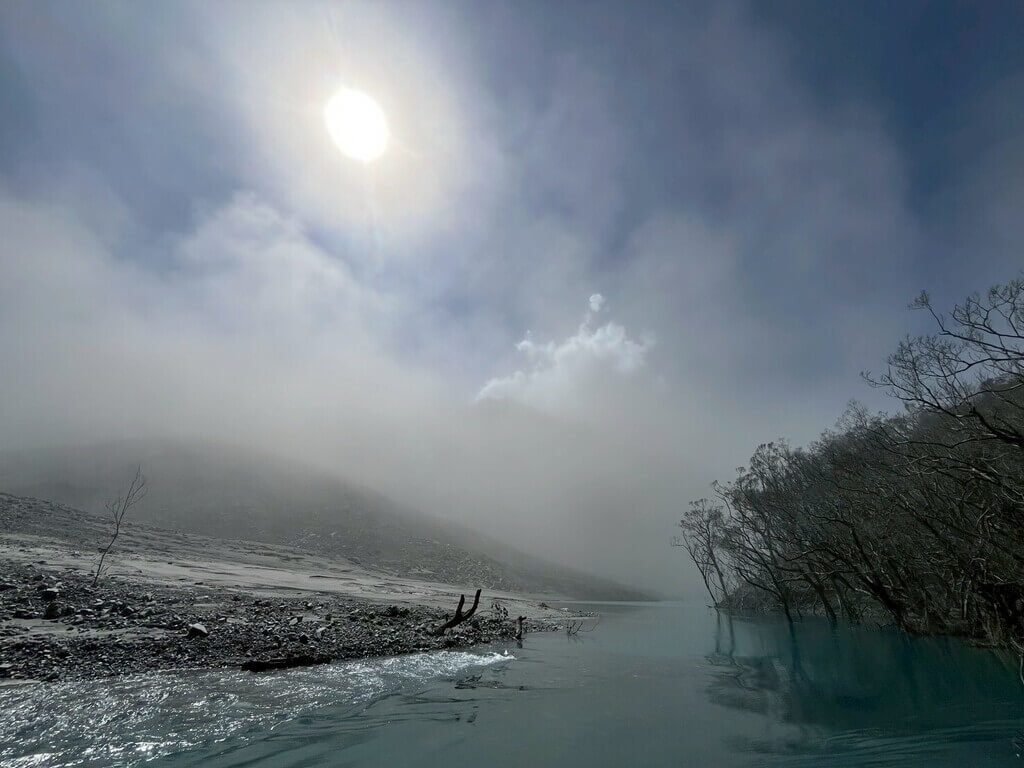 花蓮光復堰塞湖新水位計啟用 蓄水量下修至155萬噸 花蓮光復堰塞湖新水位計啟用 蓄水量下修至155萬噸