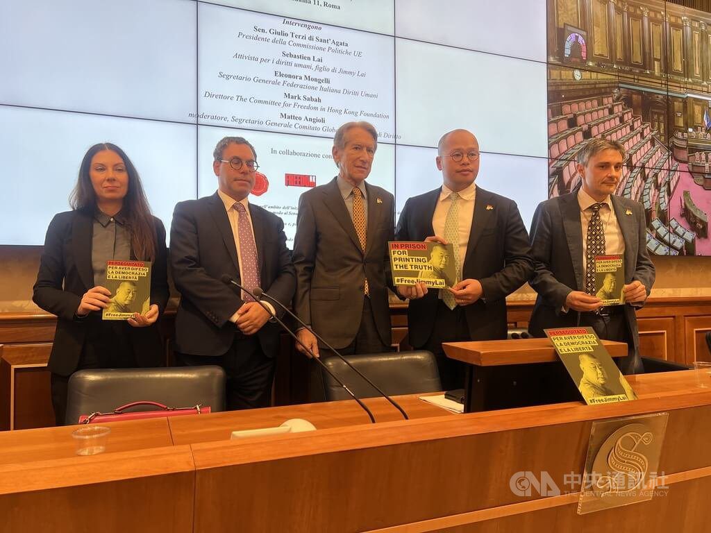 川習會前 義參議員籲中國釋放黎智英 川習會前 義參議員籲中國釋放黎智英