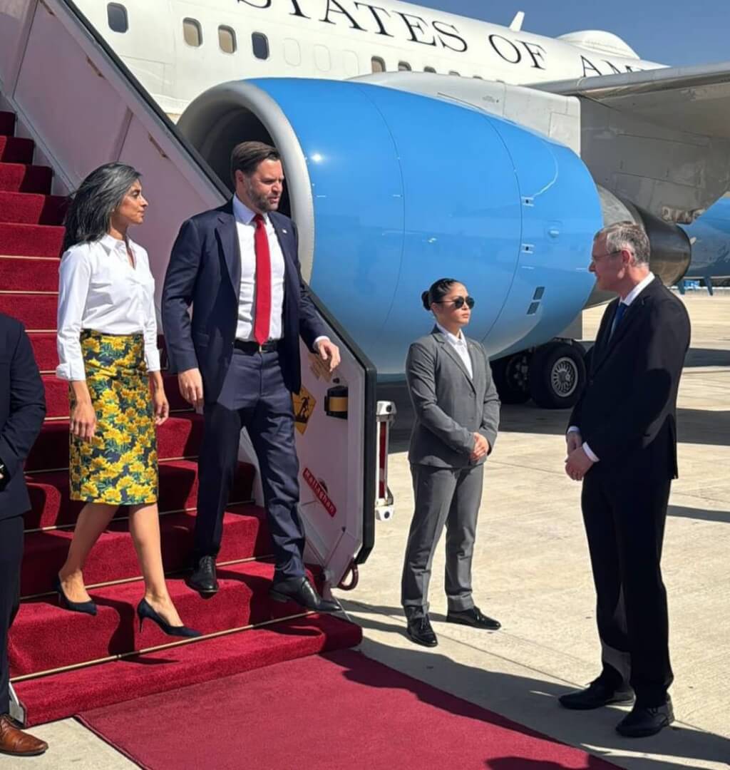 美國拚鞏固加薩停火協議 副總統范斯抵以色列會談 美國拚鞏固加薩停火協議 副總統范斯抵以色列會談