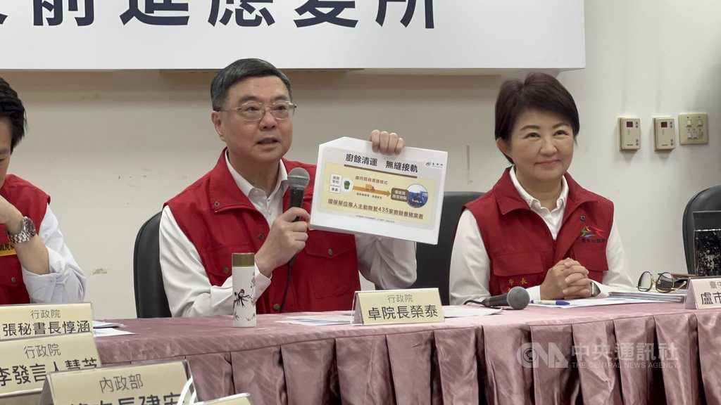 卓榮泰:廚餘掩埋或堆肥各有標準 清運要安全有序 卓榮泰:廚餘掩埋或堆肥各有標準 清運要安全有序