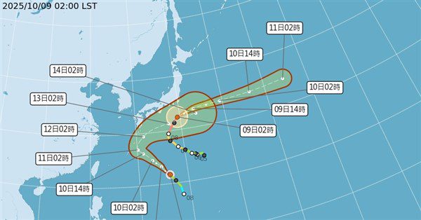吳德榮:颱風哈隆及娜克莉共存不共舞 襲日機率低 吳德榮:颱風哈隆及娜克莉共存不共舞 襲日機率低