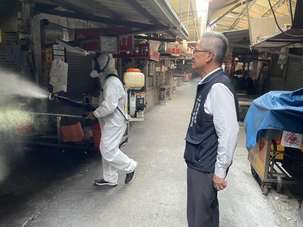 復業在即 中市府完成全數50處市場防疫作業 復業在即 中市府完成全數50處市場防疫作業