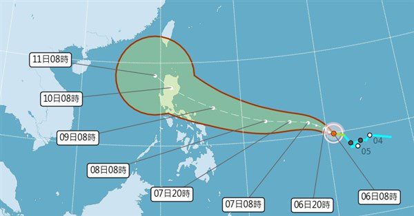 估颱風鳳凰10日近巴士海峽 不排除發颱風警報 估颱風鳳凰10日近巴士海峽 不排除發颱風警報