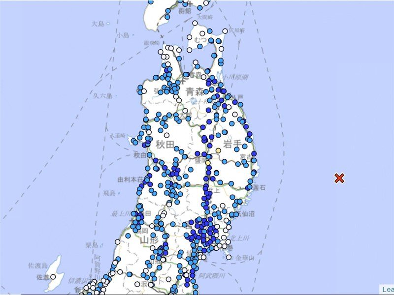 日本規模6.7地震 岩手縣發布海嘯注意報 日本規模6.7地震 岩手縣發布海嘯注意報