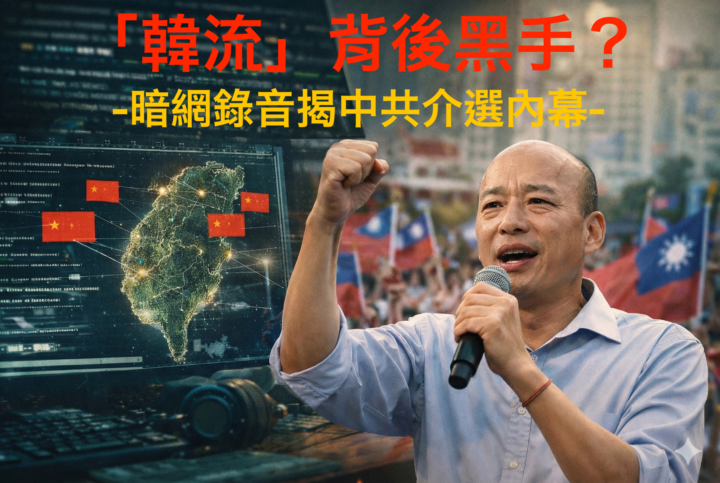 筱君台灣PLUS｜「韓流」背後的操盤黑手？暗網錄音揭中共介入高雄選戰真相