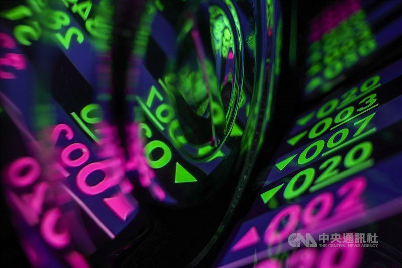 圖為台股示意圖。 （中央社檔案照片）