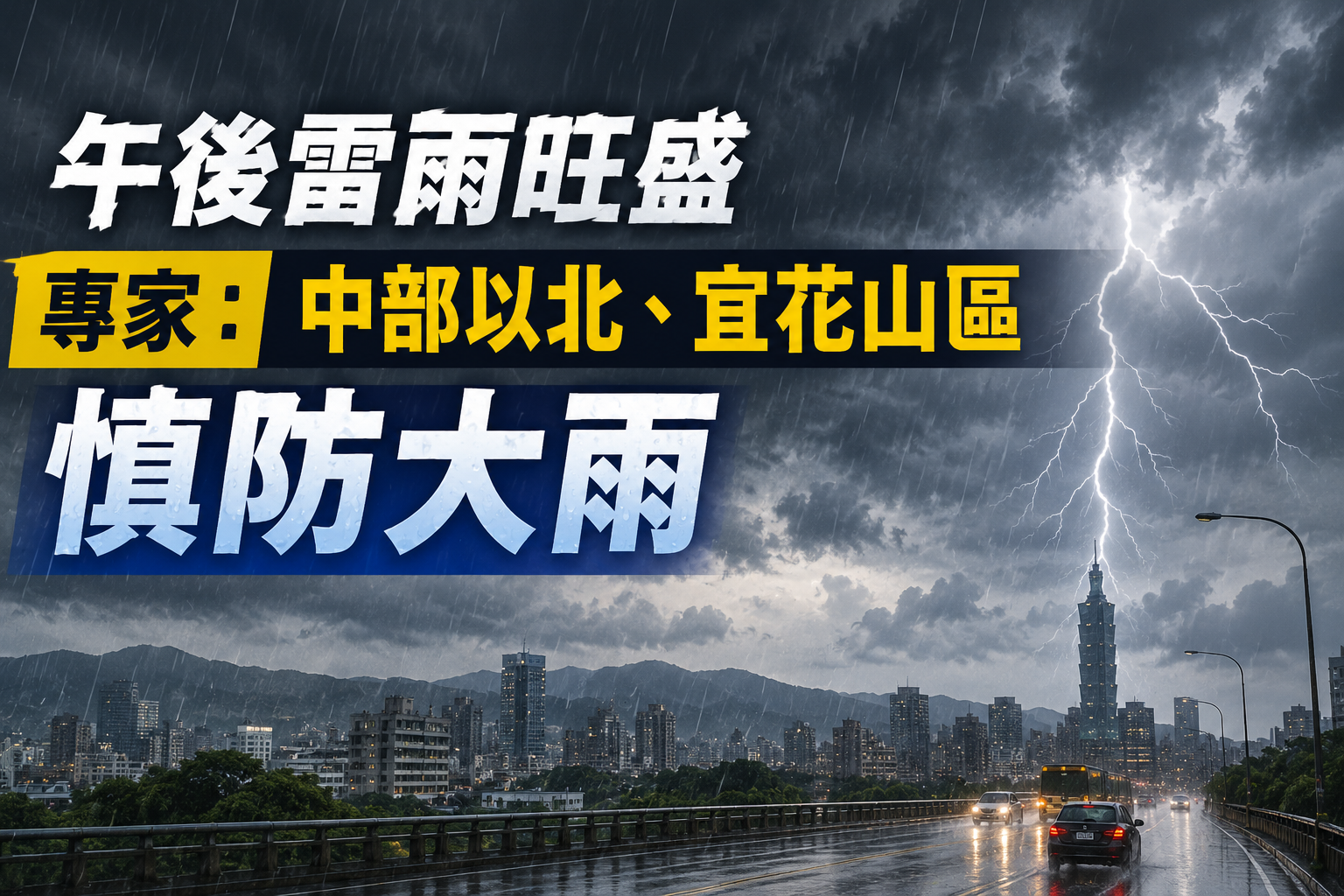 午後雷雨旺盛 專家:中部以北、宜花山區慎防大雨 午後雷雨旺盛 專家:中部以北、宜花山區慎防大雨